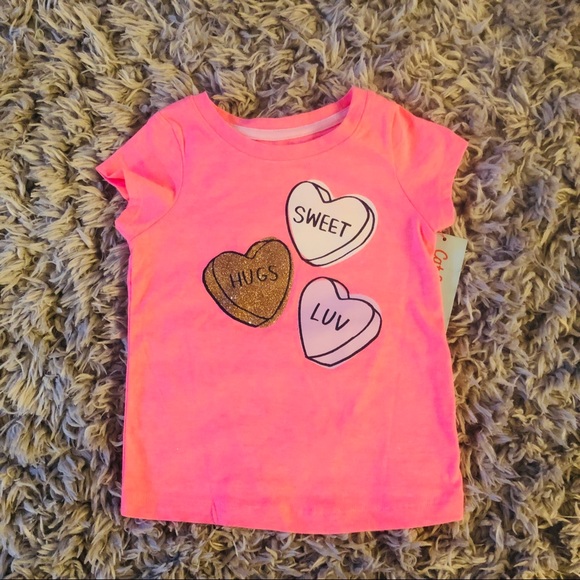 Cat & Jack Other - Cat & Jack Conversation Hearts Tee